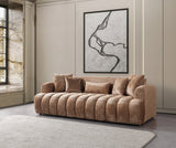 Yulia Coffee Boucle Sofa & Loveseat from Nova Furniture - Luna Furniture