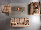 Yulia Coffee Boucle Sofa & Loveseat from Nova Furniture - Luna Furniture
