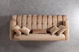 Yulia Coffee Boucle Sofa & Loveseat from Nova Furniture - Luna Furniture