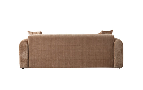 Yulia Coffee Boucle Sofa & Loveseat from Nova Furniture - Luna Furniture