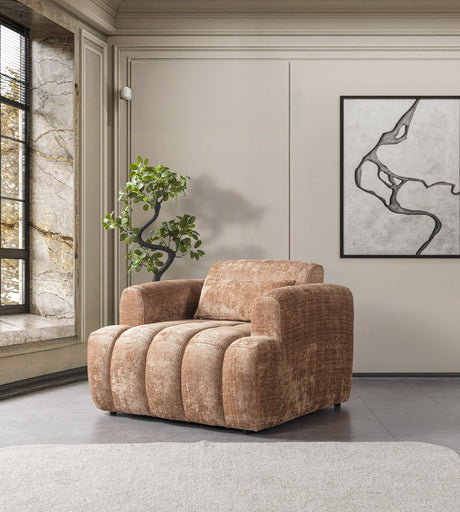 Yulia Coffee Boucle Sofa & Loveseat from Nova Furniture - Luna Furniture