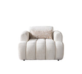 Yulia Ivory Boucle Chair from Nova Furniture - Luna Furniture