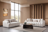 Yulia Ivory Boucle Sofa & Loveseat from Nova Furniture - Luna Furniture
