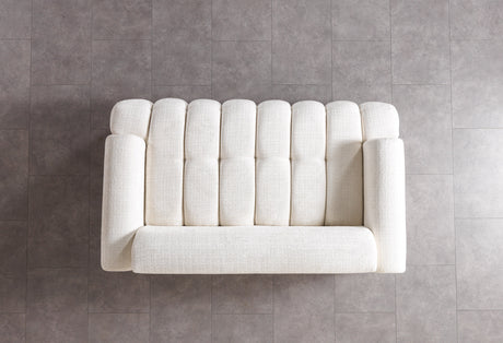Yulia Ivory Boucle Sofa & Loveseat from Nova Furniture - Luna Furniture