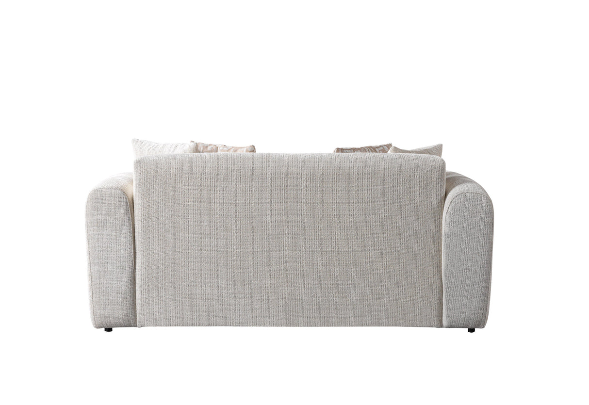 Yulia Ivory Boucle Sofa & Loveseat from Nova Furniture - Luna Furniture