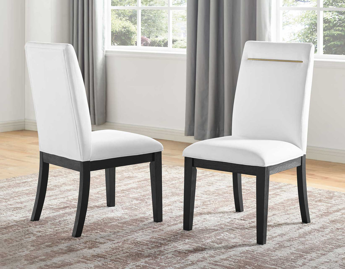 Yves Performance Chair – White, Set of 2 from Steve Silver - Luna Furniture