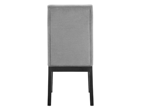 Yves Black/Gray 5 Piece Dining Set (Table & 4 Gray Performance Side Chairs) from Steve Silver - Luna Furniture