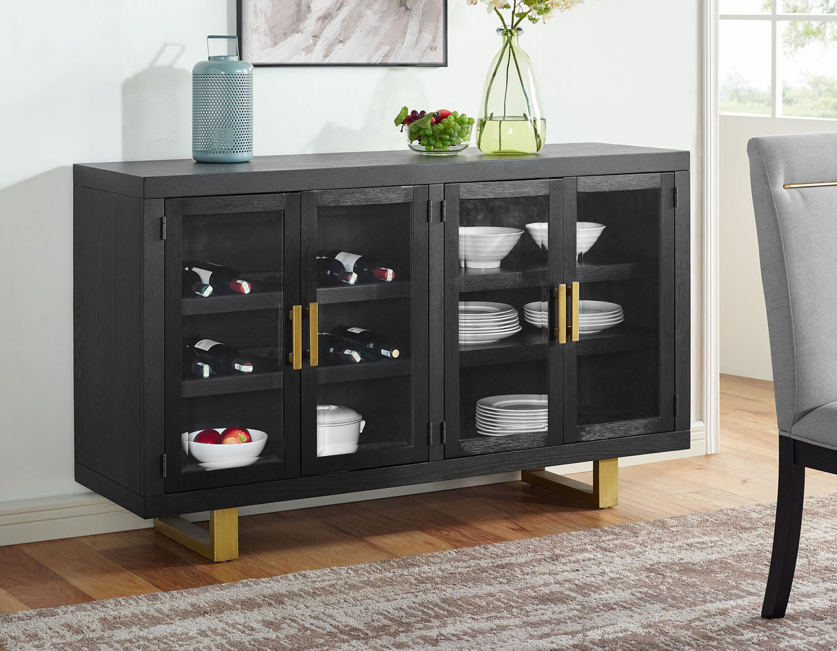 Yves Charcoal/Gray Dining Room Set from Steve Silver - Luna Furniture