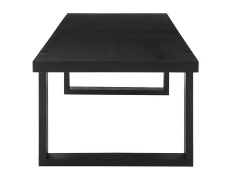Yves Black/Gray 5 Piece Dining Set (Table & 4 Gray Performance Side Chairs) from Steve Silver - Luna Furniture