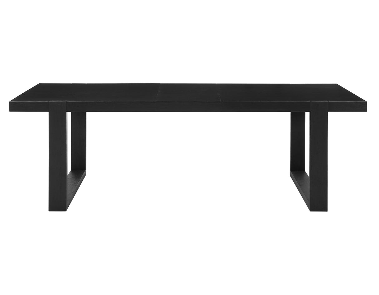 Yves Black/Gray 5 Piece Dining Set (Table & 4 Gray Performance Side Chairs) from Steve Silver - Luna Furniture
