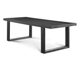 Yves Black/Gray 5 Piece Dining Set (Table & 4 Gray Performance Side Chairs) from Steve Silver - Luna Furniture