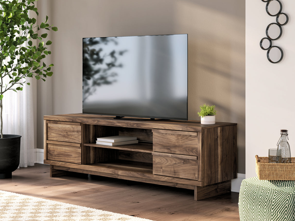 Zadilyn Brown 72" TV Stand from Ashley - Luna Furniture