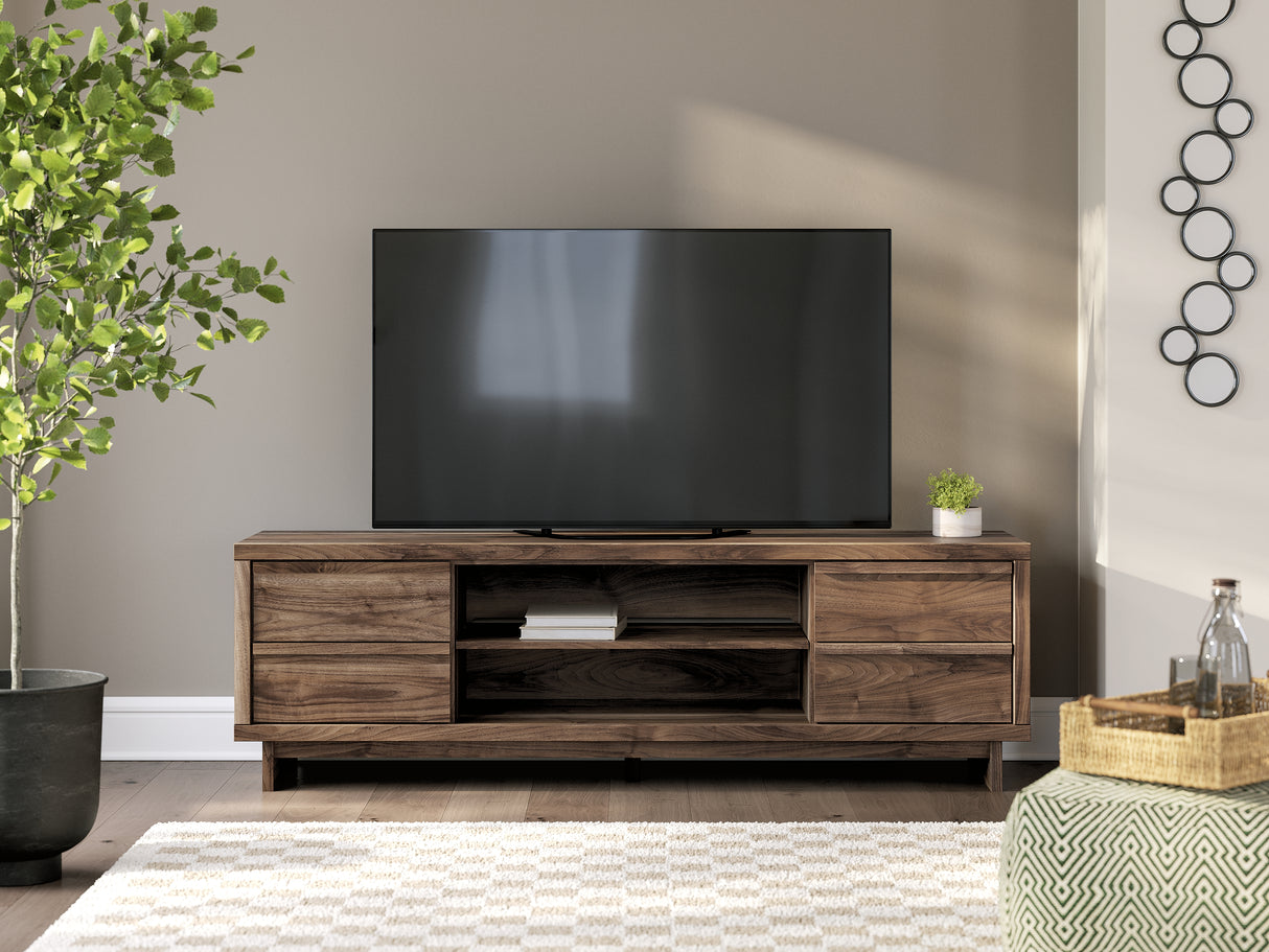 Zadilyn Brown 72" TV Stand from Ashley - Luna Furniture
