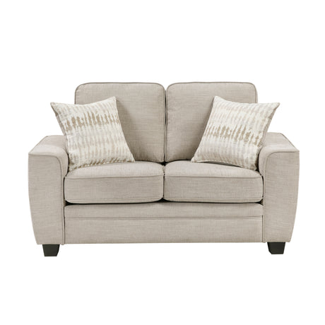 Zander Taupe Loveseat from Homelegance - Luna Furniture