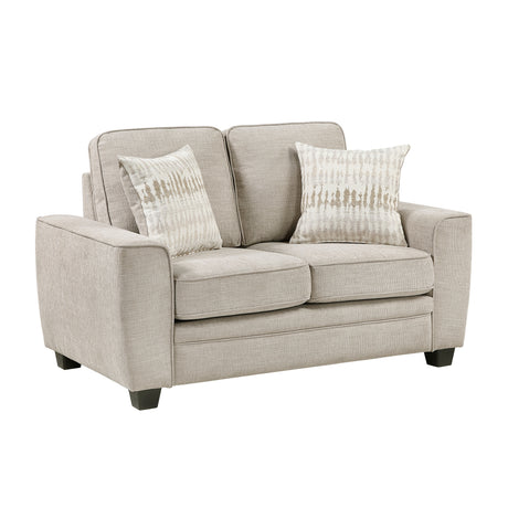 Zander Taupe Loveseat from Homelegance - Luna Furniture