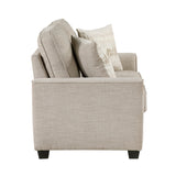 Zander Taupe Loveseat from Homelegance - Luna Furniture