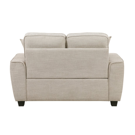 Zander Taupe Loveseat from Homelegance - Luna Furniture