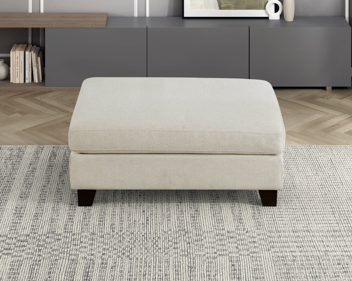 Zeke Ivory Ottoman from Homelegance - Luna Furniture