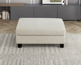 Zeke Ivory Ottoman from Homelegance - Luna Furniture