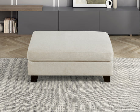 Zeke Ivory Ottoman from Homelegance - Luna Furniture