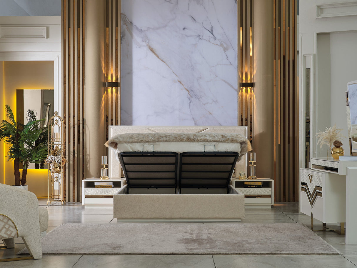 Zen Bed Frame With Headboard, King from Furnia - Luna Furniture