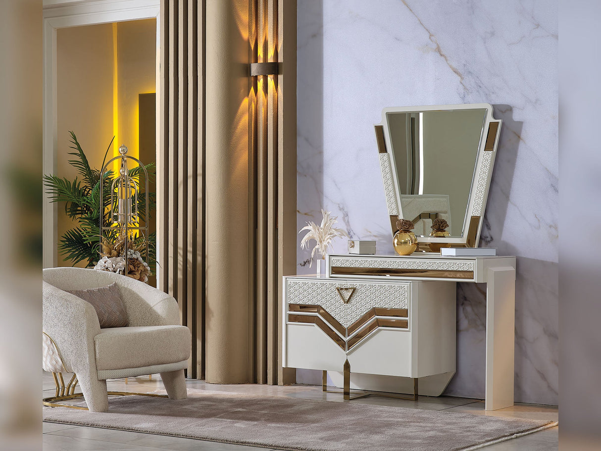 Zen Dresser With Mirror from Furnia - Luna Furniture