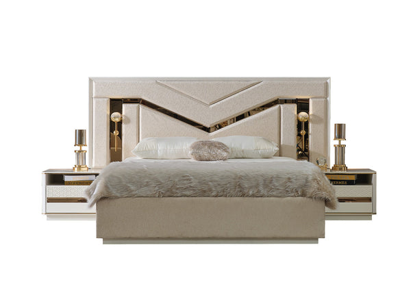 Zen Bed Frame With Headboard, King
