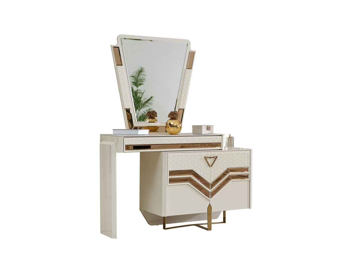 Zen Dresser With Mirror from Furnia - Luna Furniture