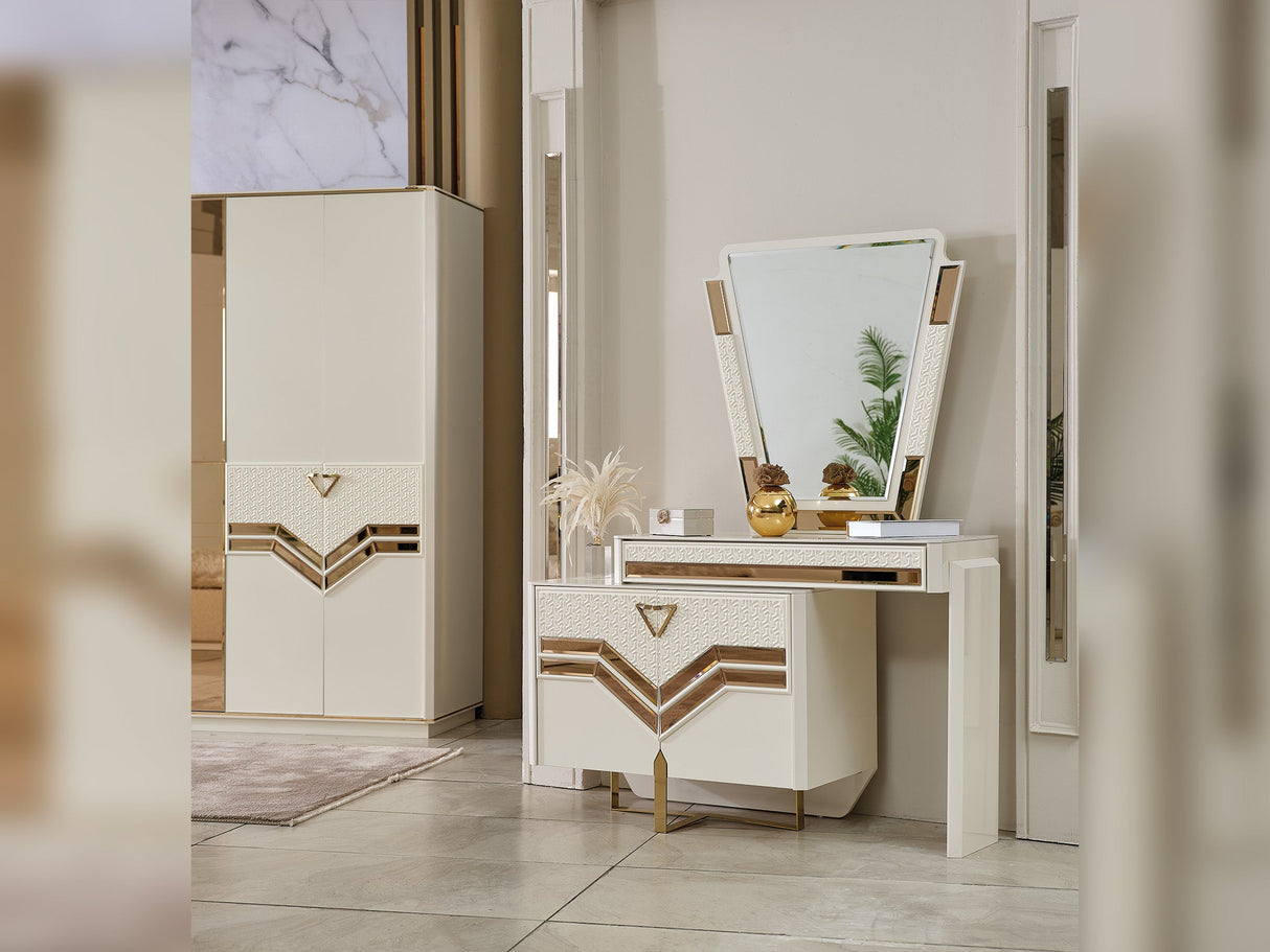 Zen Dresser With Mirror from Furnia - Luna Furniture