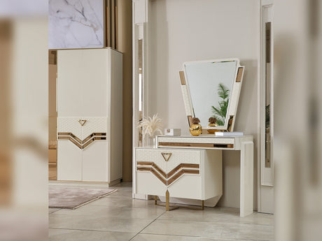 Zen Dresser With Mirror from Furnia - Luna Furniture