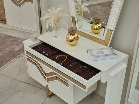 Zen Dresser With Mirror from Furnia - Luna Furniture