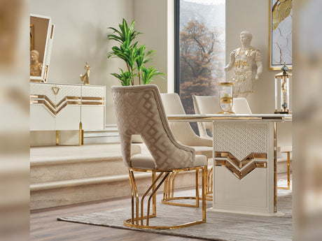 Zen Diningroom (Consol With Mirror & Dining Table & 6 Dining Chair)-115-ZEN-DT-6-SET-Furnia-Zen_Diningroom_12.jpg-Luna Furniture