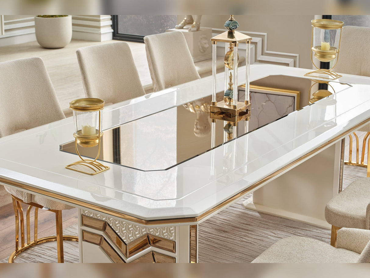 Zen Dining Table, Table 130" from Furnia - Luna Furniture