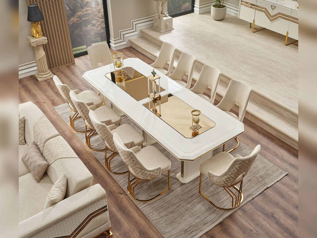 Zen Dining Table, Table 78" from Furnia - Luna Furniture