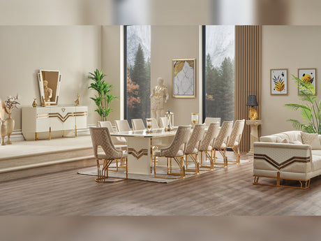 Zen Dining Table, Table 78" from Furnia - Luna Furniture