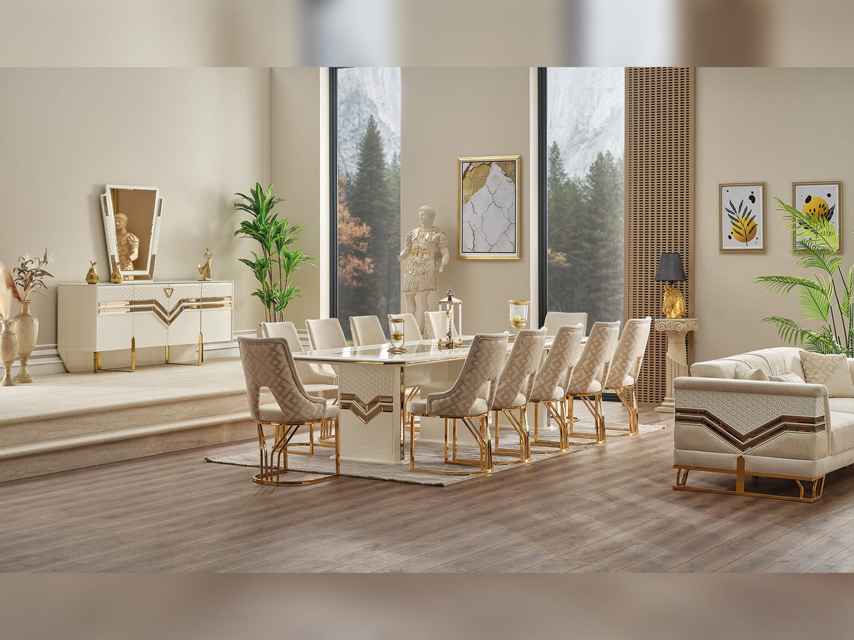 Zen Dining Table, Table 94" from Furnia - Luna Furniture