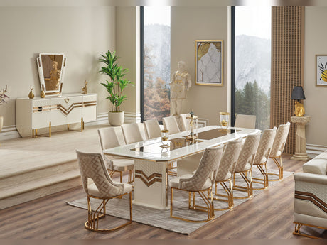 Zen Dining Table, Table 130" from Furnia - Luna Furniture