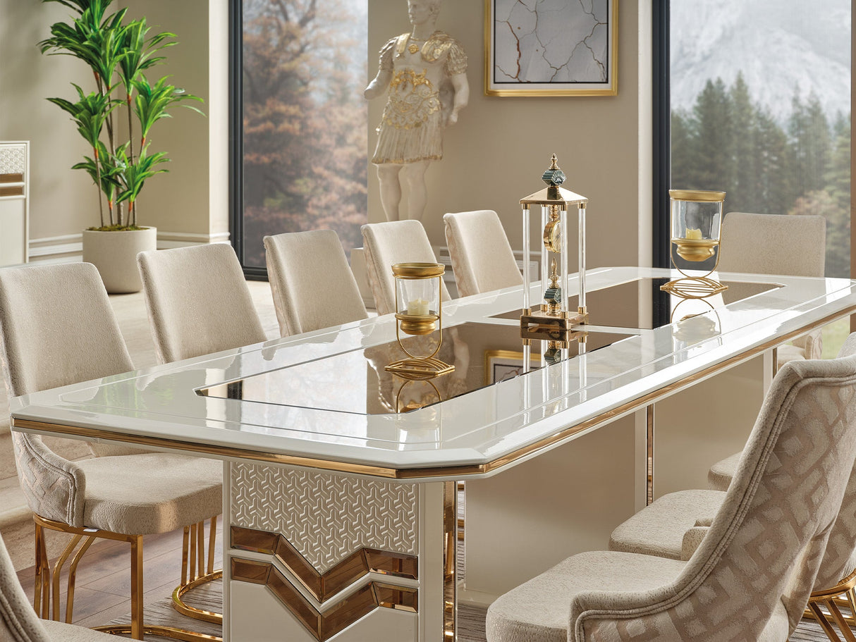 Zen Dining Table, Table 78" from Furnia - Luna Furniture
