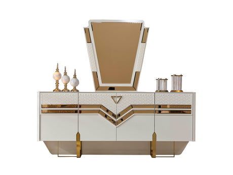 Zen Server with Mirror from Furnia - Luna Furniture