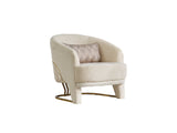 Zen Chair in Cream from Furnia - Luna Furniture