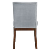 Zen Gray Velvet Side Chair, Set of 2