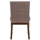 Zen Side Chair, Brown Velvet, Set of 2 from Steve Silver - Luna Furniture