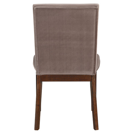 Zen Brown Velvet Side Chair Set of 2 from Steve Silver - Luna Furniture