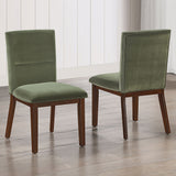 Zen Side Chair, Green Velvet, Set of 2 from Steve Silver - Luna Furniture