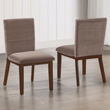 Zen Side Chair, Brown Velvet, Set of 2 from Steve Silver - Luna Furniture