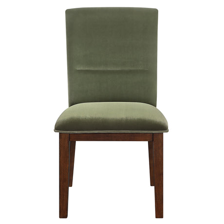 Zen Green Velvet Side Chair, Set of 2 from Steve Silver - Luna Furniture