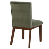 Zen Side Chair, Green Velvet, Set of 2 from Steve Silver - Luna Furniture