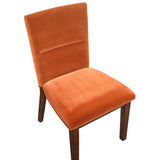 Zen Orange Velvet Side Chair, Set of 2 from Steve Silver - Luna Furniture
