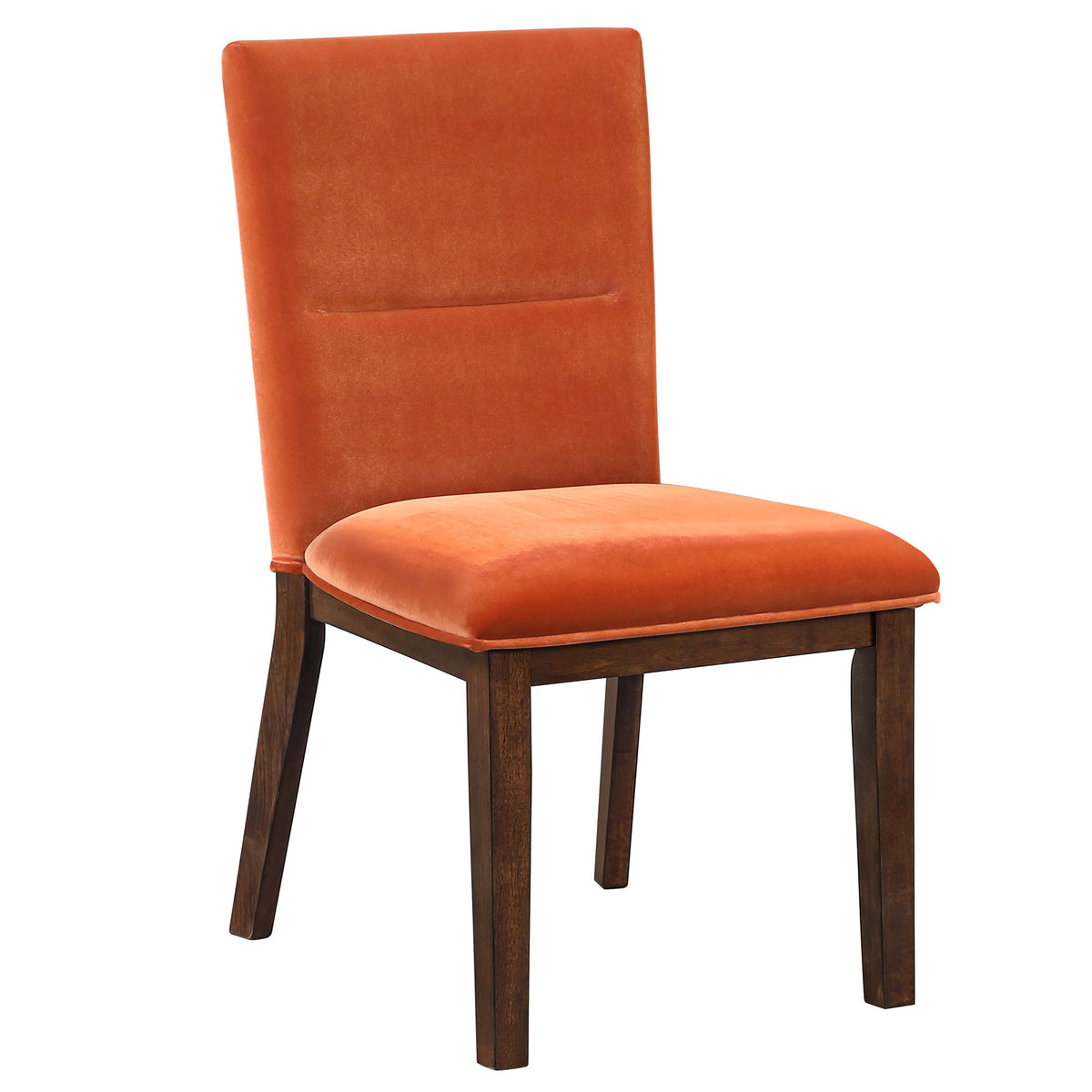 Zen Orange Velvet Side Chair, Set of 2 from Steve Silver - Luna Furniture