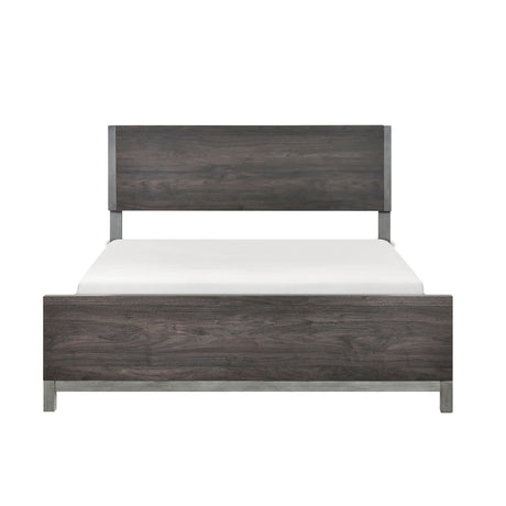Zephyr Brownish Gray Full Panel Bed from Homelegance - Luna Furniture